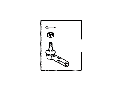 Toyota 45046-39505 Tie Rod End Sub-Assembly, Left