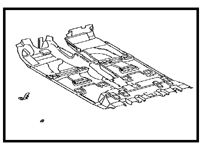 Toyota 58510-3G815-B0 Mat Assembly, Floor, Front