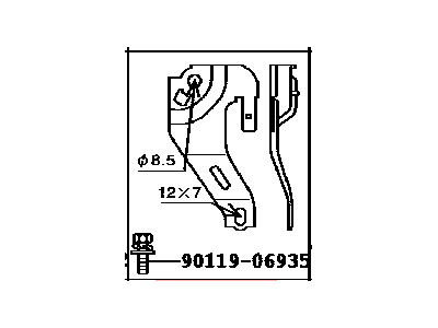 Toyota 82715-3D680 Bracket, Wiring HARN
