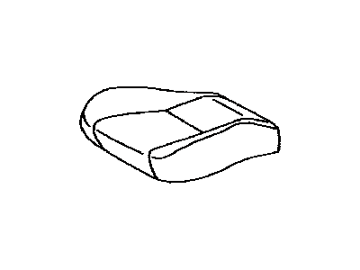 Toyota 71072-AA361-A0 Front Seat Cushion Cover, Left(For Separate Type)