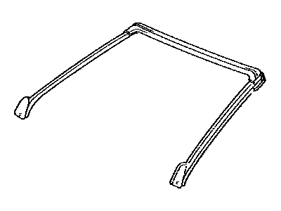 Toyota 63251-17030 Weatherstrip, Removable Roof, Front