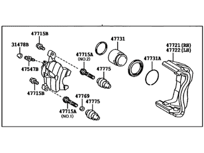 Toyota 47730-07071 Cylinder Assembly, Disc