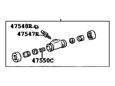 Toyota 47550-06051 Cylinder Assembly, Rear Wheel Brake