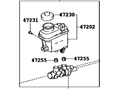 Toyota 47201-0C071 Brake Master Cylinder Sub-Assembly