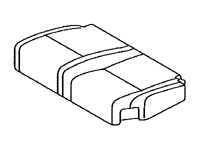 Toyota 71076-0C240-B2 Rear Seat Cushion Cover, Left (For Separate Type)