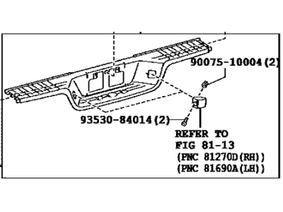 Toyota 52057-0C061 Pad Sub-Assembly, Rear BUM