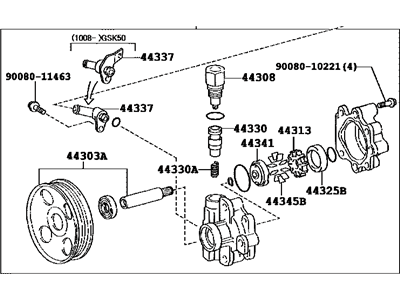 2015 Toyota Tundra Power Steering Pump - 44310-0C120