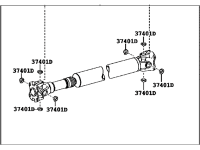 Toyota 37140-0C072 Propelle Shaft Assembly
