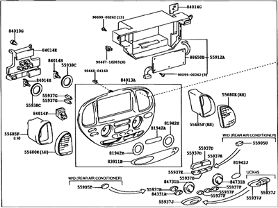 Toyota 84010-0C542 Control & Panel Assy, Integration