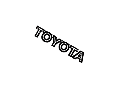 Toyota 75444-08010 Back Door Name Plate, No.4