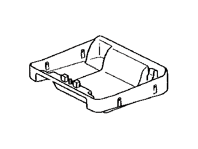 Toyota 72908-0C020-B0 Cover Sub-Assembly, Rear Seat