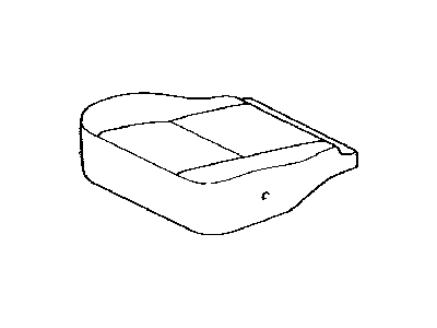 Toyota 71072-0C150-B1 Front Seat Cushion Cover, Left(For Separate Type)