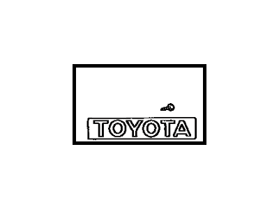Toyota 75311-80033 Radiator Grille Emblem(Or Front Panel)