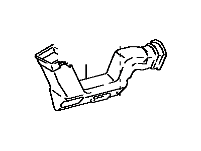 Toyota 55085-12120 Duct, Air, Side LH