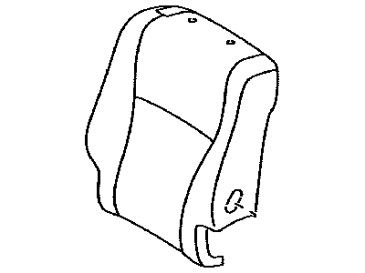 Toyota 71077-48500-C0 Rear Seat Back Cover, Right (For Separate Type)
