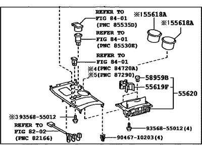 Toyota 58804-48050-E0 Panel Sub-Assy, Console, Upper