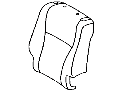 Toyota 71078-48440-C0 Rear Seat Back Cover, Left (For Separate Type)