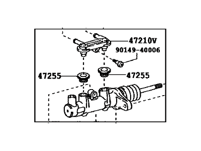 2015 Toyota Highlander Brake Master Cylinder - 47201-48210