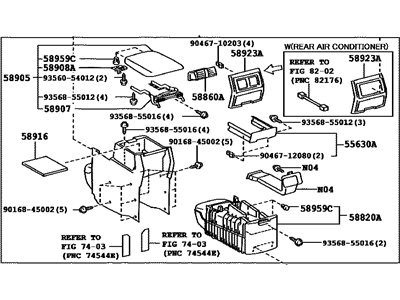 Toyota 58810-48461-B0 Box Assembly, Console
