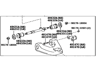 1989 Toyota 4Runner Control Arm - 48067-35030
