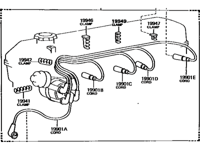 1989 Toyota 4Runner Spark Plug Wire - 90919-21430