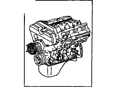 Toyota 19000-75C80 Engine Assembly, Partial