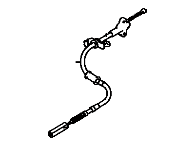 Toyota 46420-22290 Cable Assembly, Parking Brake