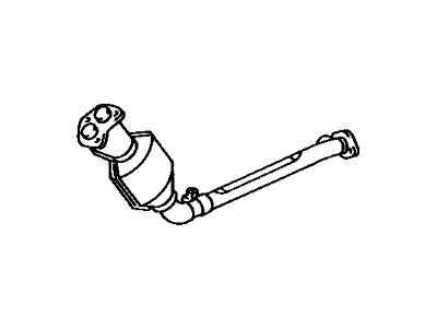 Toyota 17410-70211 Front Exhaust Pipe Assembly
