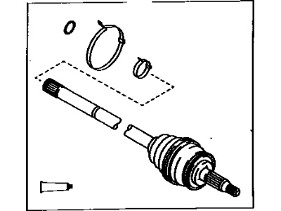 Toyota 42370-19035 Shaft Assembly, Rear Drive Outboard Joint