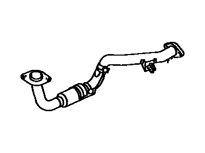 Toyota 17410-02080 Front Exhaust Pipe Assembly