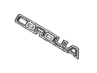1989 Toyota Corolla Emblem - 75442-02010