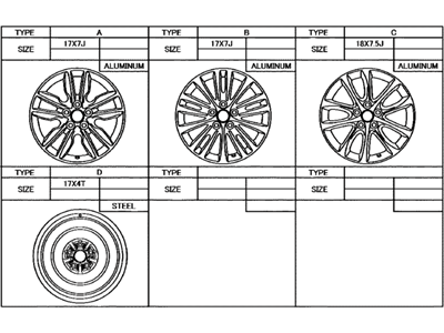 2015 Toyota Avalon Spare Wheel - 4261A-07020