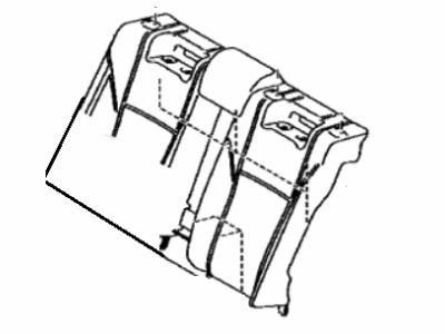 Toyota 71507-07020 Pad Sub-Assembly, Rear Seat