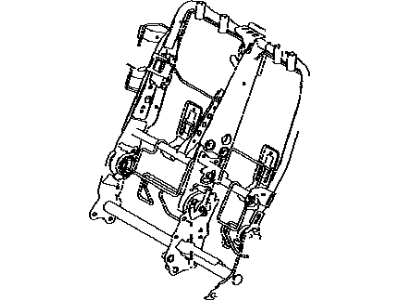 Toyota 71017-0E100 Frame Sub-Assembly, Rear Seat