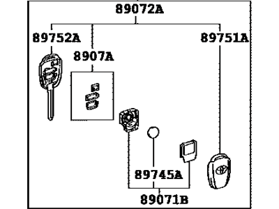 Toyota 89070-0R120 Transmitter Assembly, Do