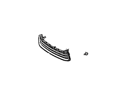 Toyota 53102-0E070 Radiator Grille Sub-Assembly,Lower