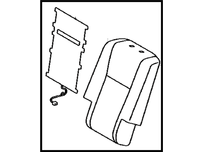 Toyota 71078-0E190-C4 Rear Seat Back Cover, Left (For Separate Type)