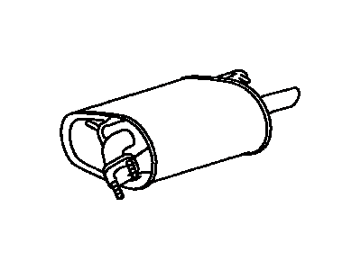 Toyota 17430-7B220 Exhaust Tail Pipe Assembly