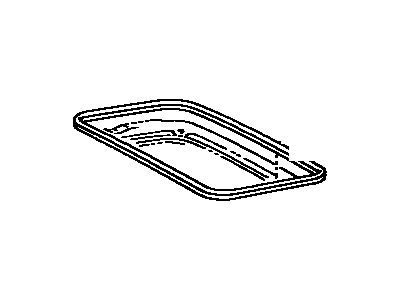 Toyota 63252-89103 Weatherstrip, Removable Roof, Rear