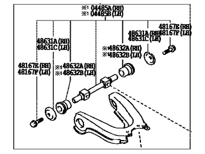 1995 Toyota Pickup Control Arm - 48066-35080