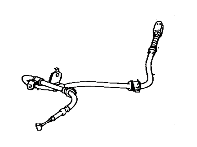 Toyota 46420-17100 Cable Assembly, Parking Brake