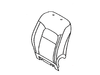 Toyota 71074-60M10-C2 Front Seat Back Cover, Left(For Separate Type)