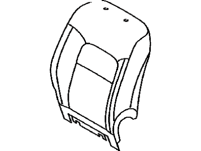 Toyota 71073-6A670-B1 Front Seat Back Cover, Right(For Separate Type)