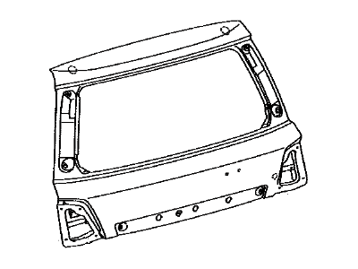Toyota 67005-60J50 Panel Sub-Assembly, Back