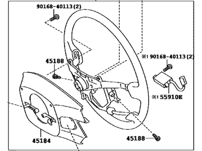 2015 Toyota Land Cruiser Steering Wheel - 45100-60750-E1