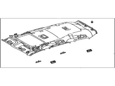 Toyota 63310-60G90-A0 HEADLINING Assembly, Roof