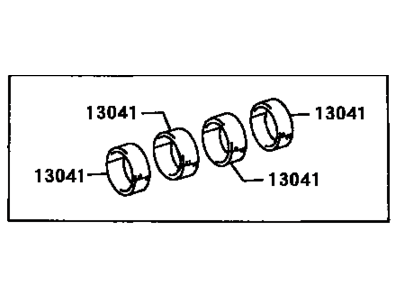 Toyota 13205-61020 Bearing Set, Connecting Rod