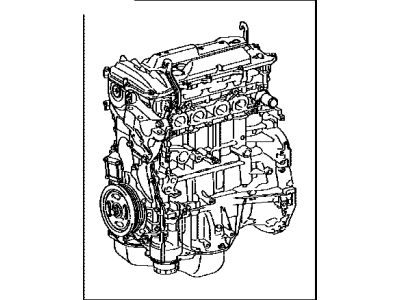 Toyota 19000-0V111 Engine Assembly, Partial