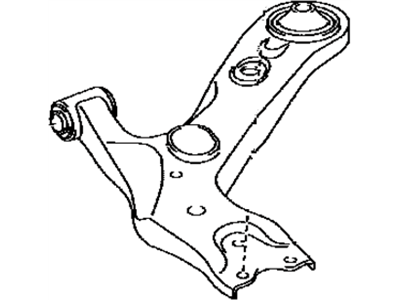 Toyota 48068-12300 Front Suspension Control Arm Sub-Assembly Lower Right