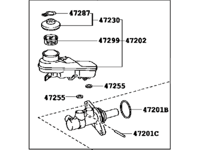 Scion tC Brake Master Cylinder - 47201-21090